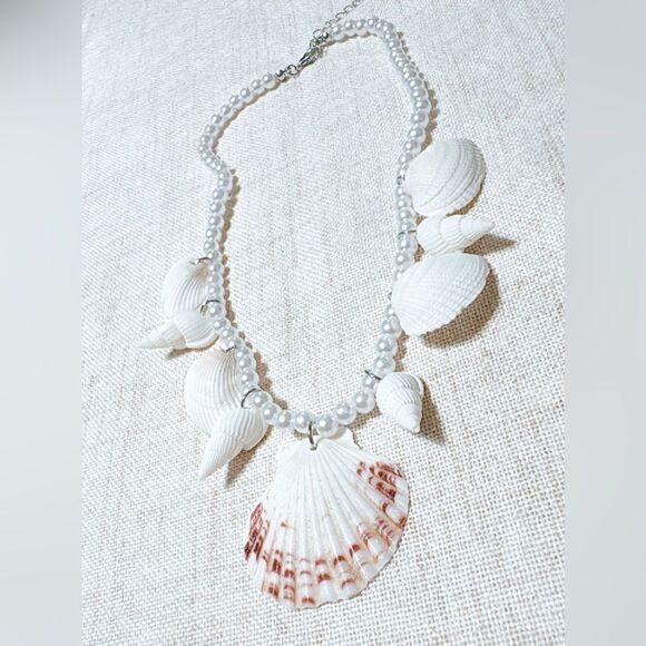 Seashell boho necklace N590 - Picture 4 of 5
